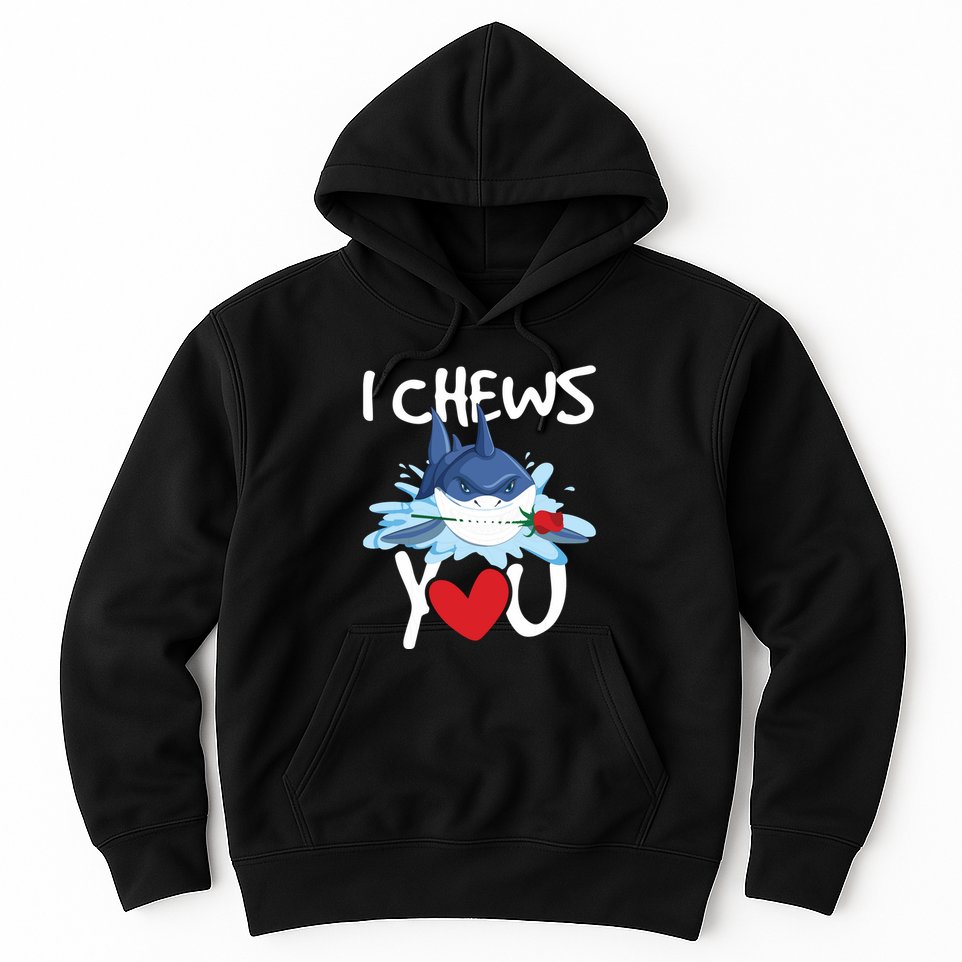 I Chews You Shark Lovers Wildlife Marine Biologist Science Hoodie
