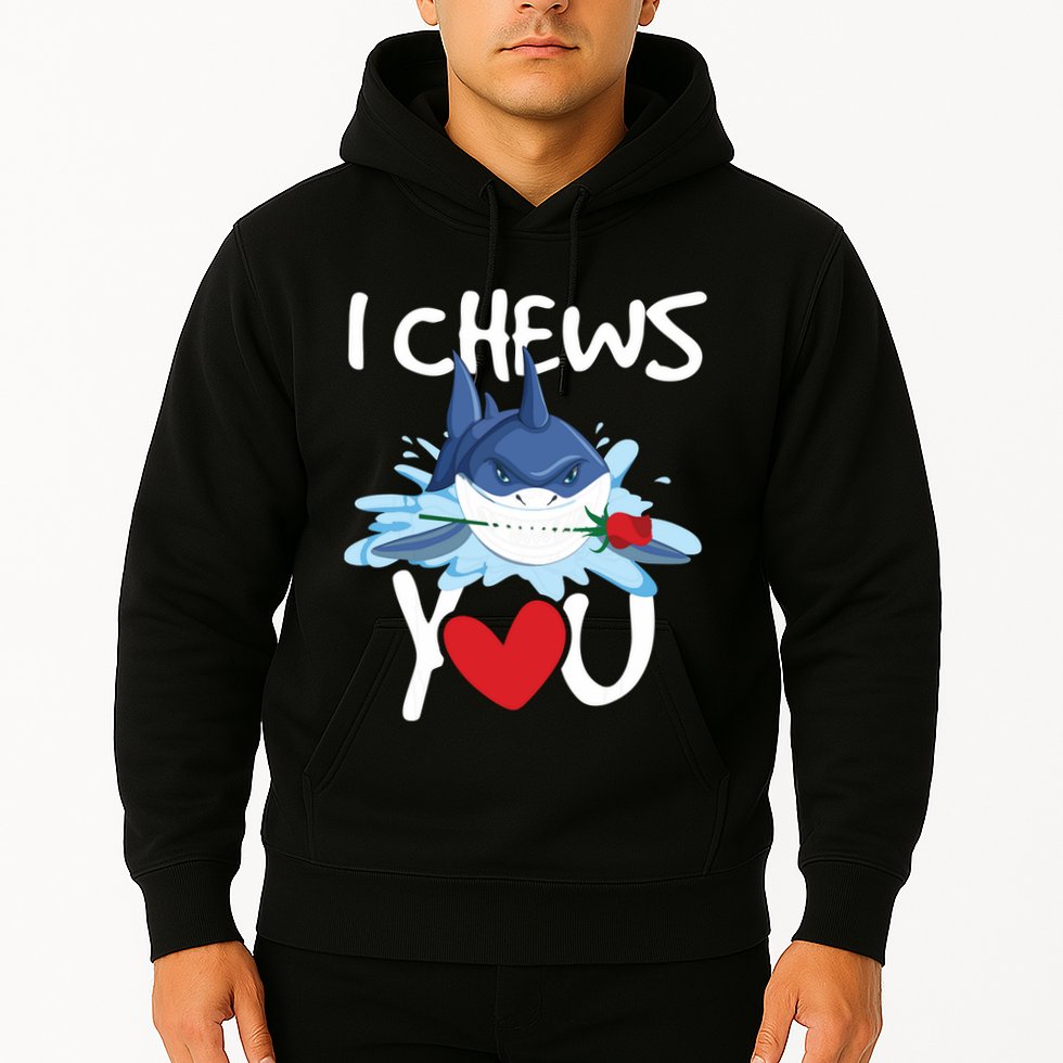 I Chews You Shark Lovers Wildlife Marine Biologist Science Hoodie