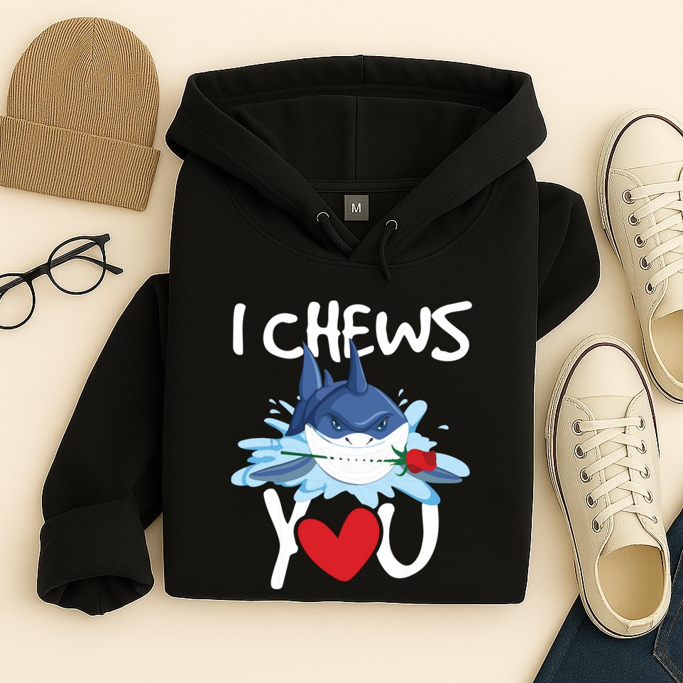 I Chews You Shark Lovers Wildlife Marine Biologist Science Hoodie
