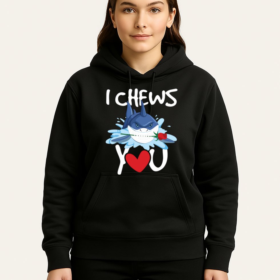 I Chews You Shark Lovers Wildlife Marine Biologist Science Hoodie