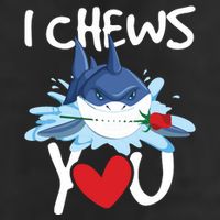 I Chews You Shark Lovers Wildlife Marine Biologist Science Adult Drive Performance Visor