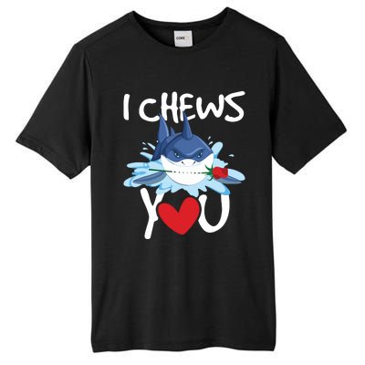 I Chews You Shark Lovers Wildlife Marine Biologist Science Tall Fusion ChromaSoft Performance T-Shirt