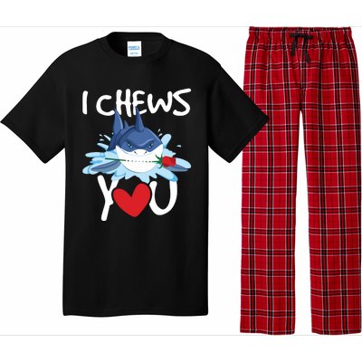 I Chews You Shark Lovers Wildlife Marine Biologist Science Pajama Set