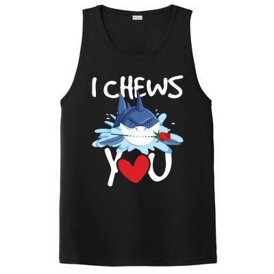 I Chews You Shark Lovers Wildlife Marine Biologist Science PosiCharge Competitor Tank