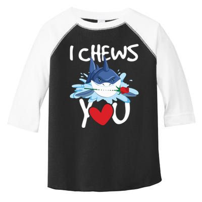 I Chews You Shark Lovers Wildlife Marine Biologist Science Toddler Fine Jersey T-Shirt
