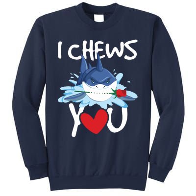 I Chews You Shark Lovers Wildlife Marine Biologist Science Sweatshirt