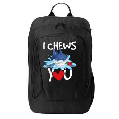 I Chews You Shark Lovers Wildlife Marine Biologist Science City Backpack