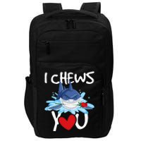 I Chews You Shark Lovers Wildlife Marine Biologist Science Impact Tech Backpack