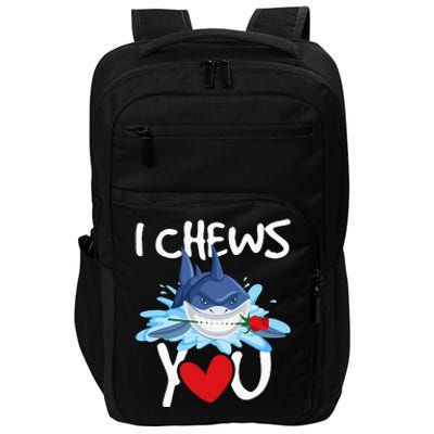 I Chews You Shark Lovers Wildlife Marine Biologist Science Impact Tech Backpack