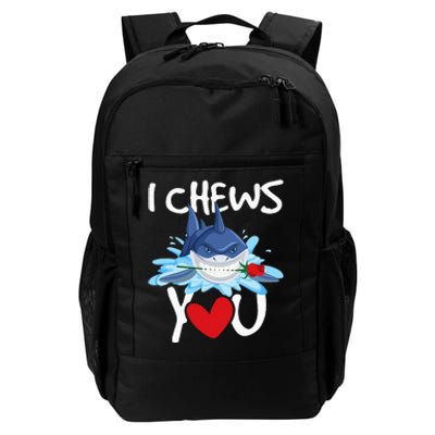 I Chews You Shark Lovers Wildlife Marine Biologist Science Daily Commute Backpack