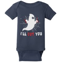 I’ll Cut You Hairdresser Ghost Halloween Baby Bodysuit