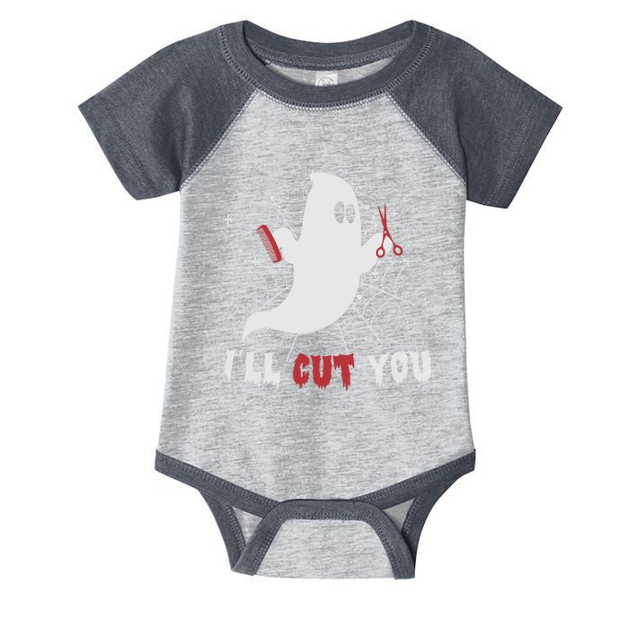 I’ll Cut You Hairdresser Ghost Halloween Infant Baby Jersey Bodysuit