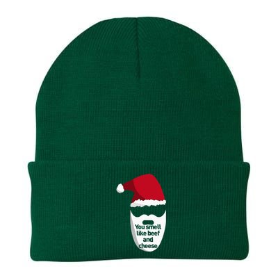 Inappropriate Christmas You Smell Like Beef And Cheese Elf Knit Cap Winter Beanie