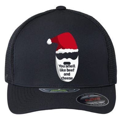 Inappropriate Christmas You Smell Like Beef And Cheese Elf Flexfit Unipanel Trucker Cap