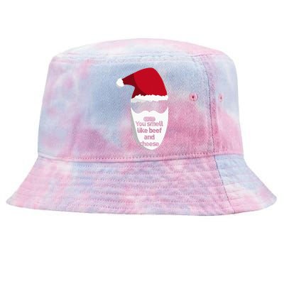 Inappropriate Christmas You Smell Like Beef And Cheese Elf Tie-Dyed Bucket Hat