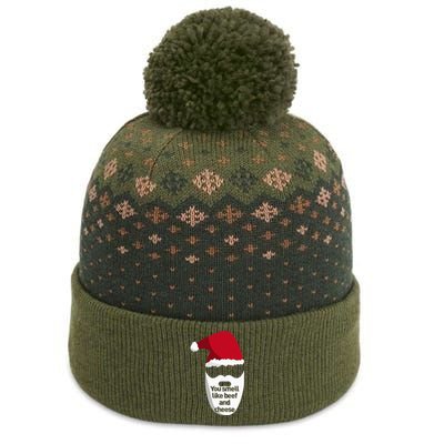 Inappropriate Christmas You Smell Like Beef And Cheese Elf The Baniff Cuffed Pom Beanie