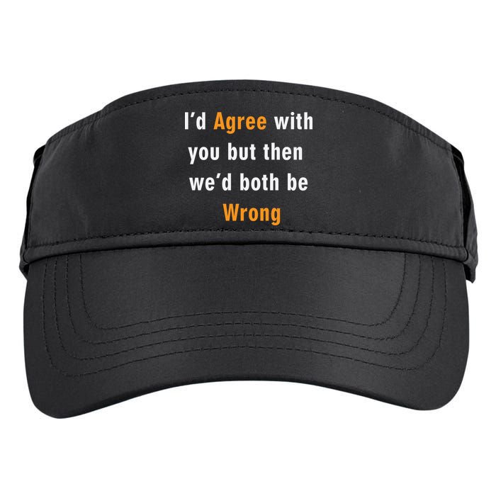 I'd Agree With You But The We'd Both Be Wrong Adult Drive Performance Visor