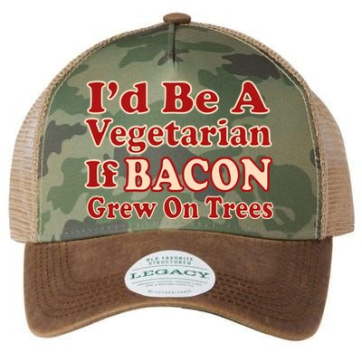 Id Be A Vegetarian If Bacon Grew On Trees Legacy Tie Dye Trucker Hat