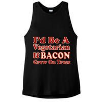 Id Be A Vegetarian If Bacon Grew On Trees Ladies PosiCharge Tri-Blend Wicking Tank