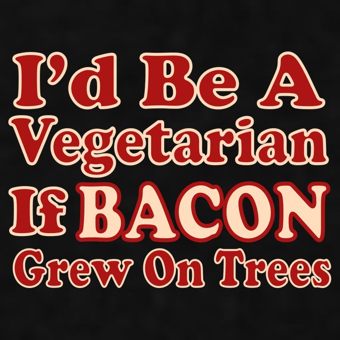 Id Be A Vegetarian If Bacon Grew On Trees Ladies PosiCharge Tri-Blend Wicking Tank