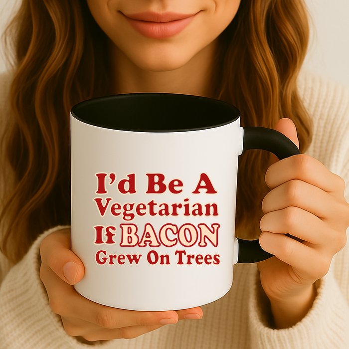 Id Be A Vegetarian If Bacon Grew On Trees Mug