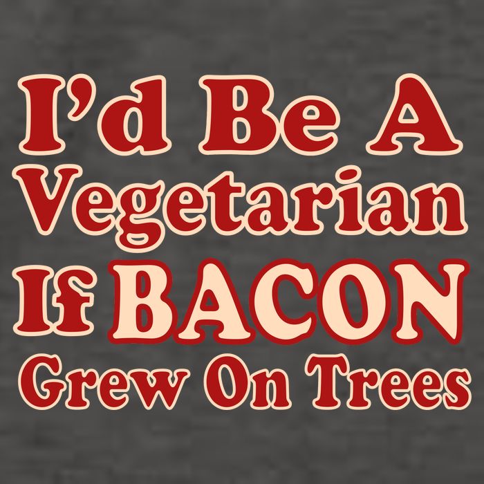 Id Be A Vegetarian If Bacon Grew On Trees Vector Backpack
