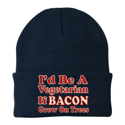 Id Be A Vegetarian If Bacon Grew On Trees Knit Cap Winter Beanie