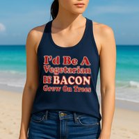 Id Be A Vegetarian If Bacon Grew On Trees Womens Tank Top