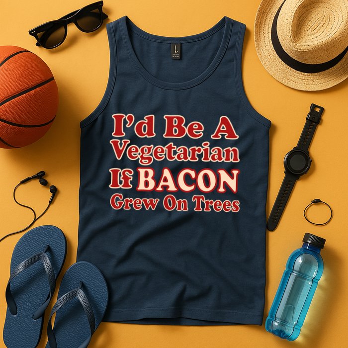 Id Be A Vegetarian If Bacon Grew On Trees Tank Top