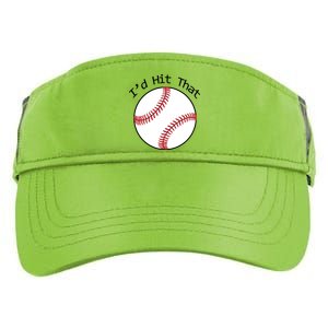 I'd Hit That Baseball Adult Drive Performance Visor