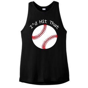 I'd Hit That Baseball Ladies PosiCharge Tri-Blend Wicking Tank