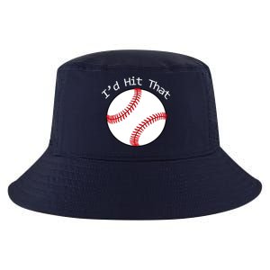 I'd Hit That Baseball Cool Comfort Performance Bucket Hat