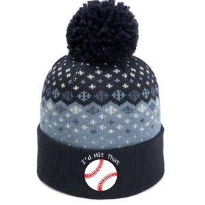 I'd Hit That Baseball The Baniff Cuffed Pom Beanie