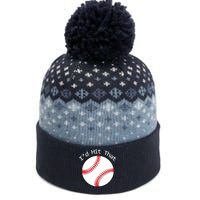 I'd Hit That Baseball The Baniff Cuffed Pom Beanie