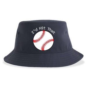 I'd Hit That Baseball Sustainable Bucket Hat