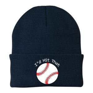 I'd Hit That Baseball Knit Cap Winter Beanie