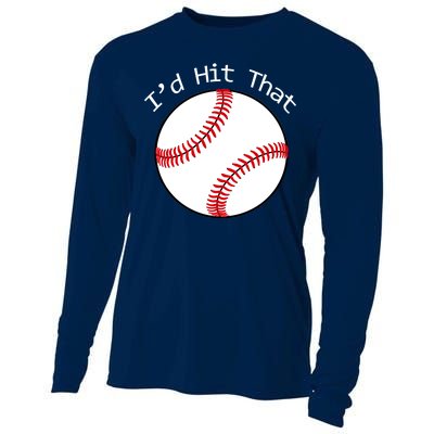 I'd Hit That Baseball Cooling Performance Long Sleeve Crew