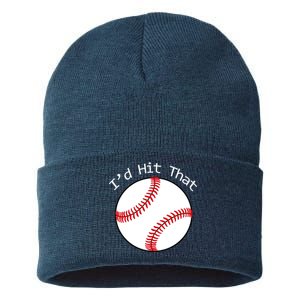 I'd Hit That Baseball Sustainable Knit Beanie