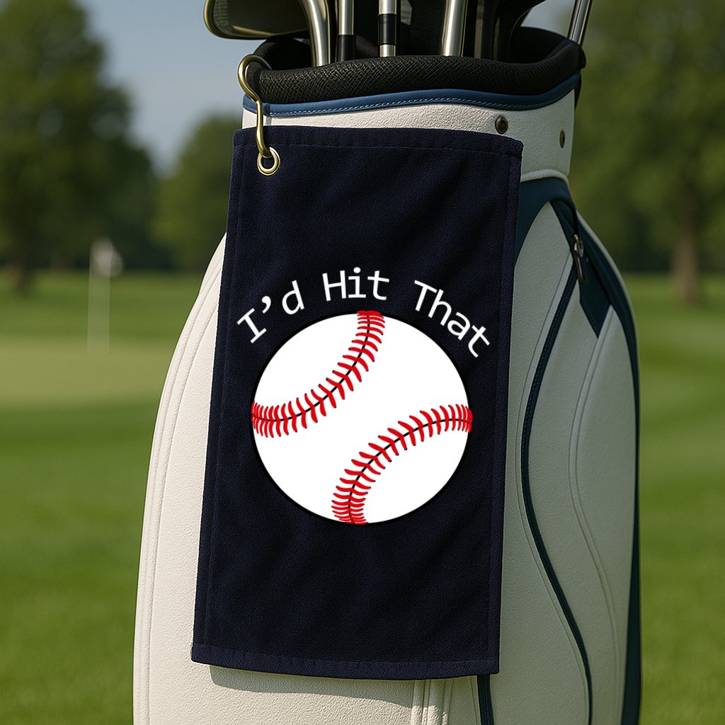 I'd Hit That Baseball Golf Towel