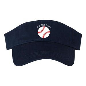 I'd Hit That Baseball Valucap Bio-Washed Visor