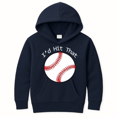 I'd Hit That Baseball Kids Hoodie