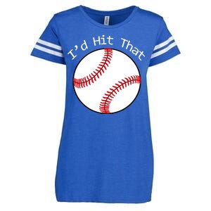 I'd Hit That Baseball Enza Ladies Jersey Football T-Shirt