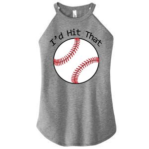 I'd Hit That Baseball Women's Perfect Tri Rocker Tank