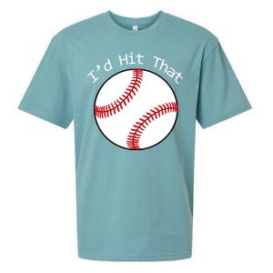 I'd Hit That Baseball Sueded Cloud Jersey T-Shirt