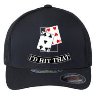 I'd Hit That Black Jack Flexfit Unipanel Trucker Cap