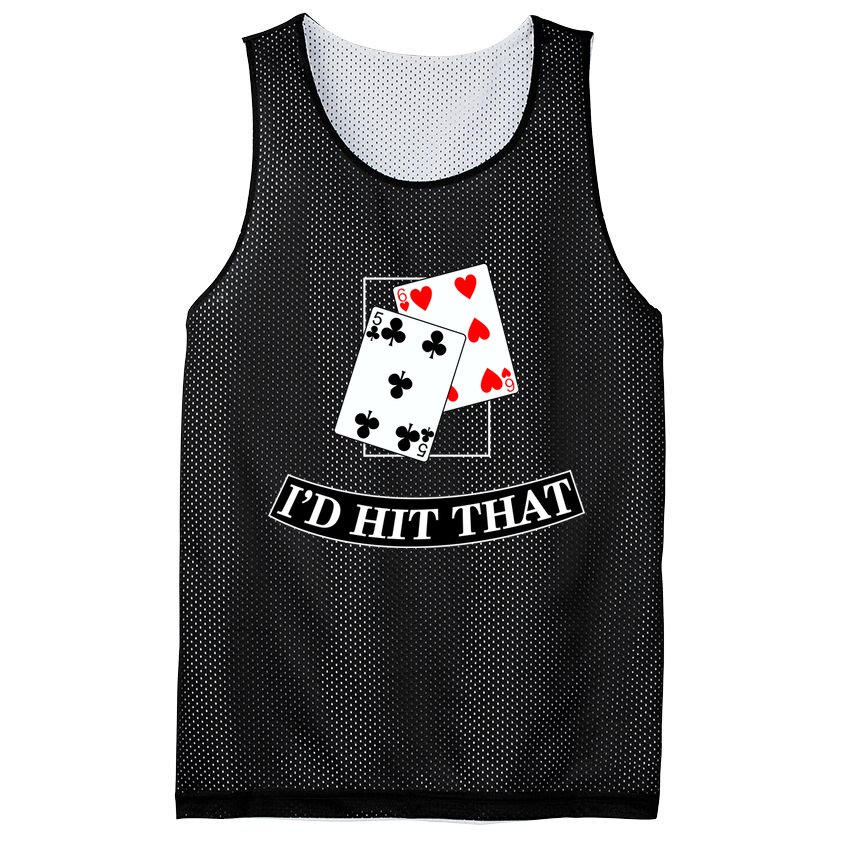 I'd Hit That Black Jack Mesh Reversible Basketball Jersey Tank