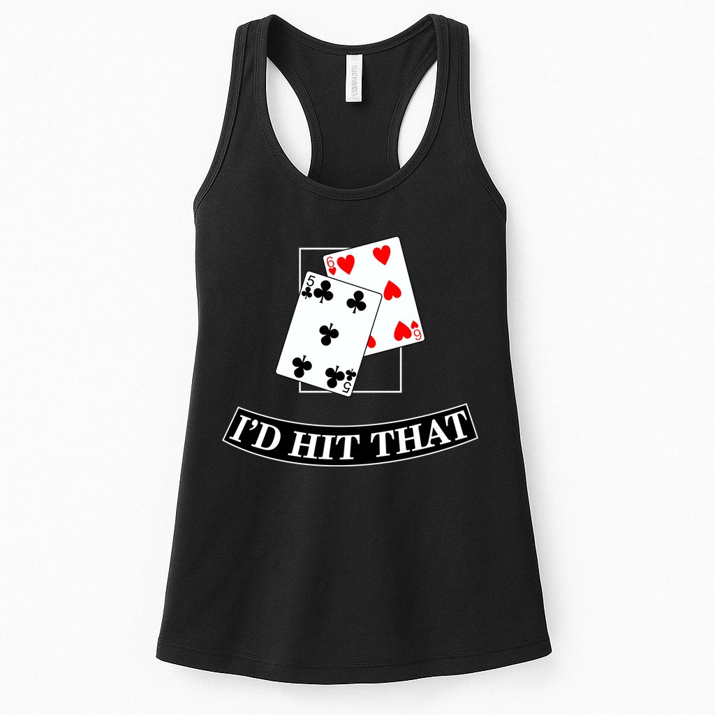 I'd Hit That Black Jack Womens Tank Top