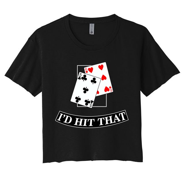 I'd Hit That Black Jack Crop Top