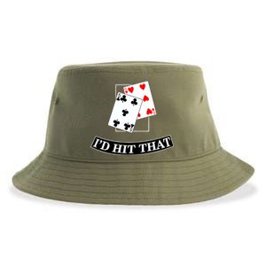 I'd Hit That Black Jack Sustainable Bucket Hat