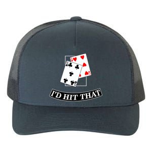 I'd Hit That Black Jack Yupoong Adult 5-Panel Trucker Hat